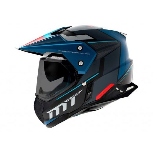 Off road helmet MT Helmets SYNCHRONY DUO SPORT SV PATROL B7 MATT BLUE L