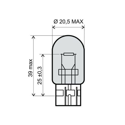 Lamp RMS 246510391 T20 12V 21W