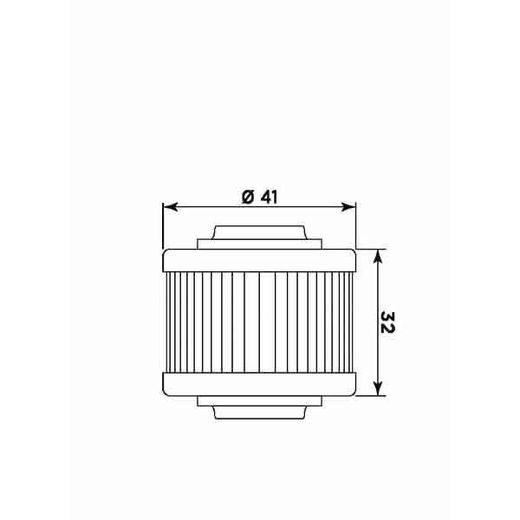 Oljni filter MIW BO14004 (alt. HF559) za ATV BOMBARDIER Rally 200 2003-2007, ATV CAN-AM Spyder 990 2008-2010