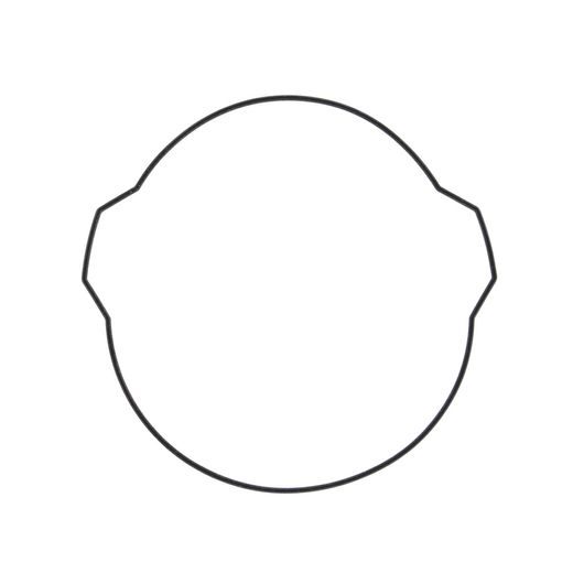Tesnilo sklopke (Clutch cover gasket) WINDEROSA 817928 outer side