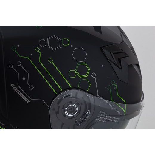 Integralna čelada CASSIDA INTEGRAL 3.0 HACK matt black /green XL