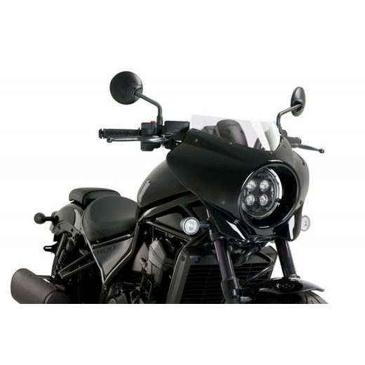 Semifairing PUIG MIRAGE 21460W clear gloss black housing