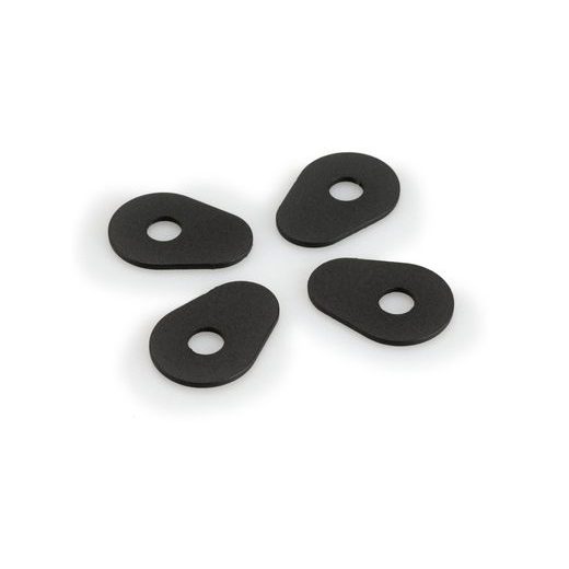 Turn lights plate supports kit PUIG 20867N črna