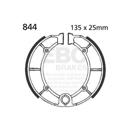 Brake shoe set EBC 844G grooved