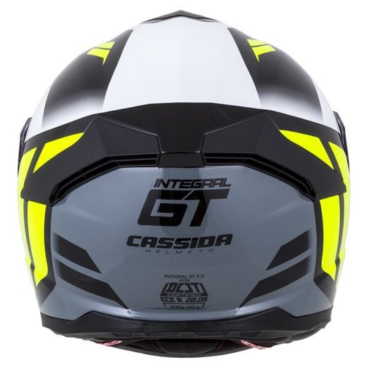 Integralna čelada CASSIDA Integral GT 2.0 Ikon white/ fluo yellow/ grey/ black XL
