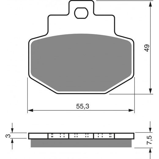 Zavorne obloge GOLDFREN 186 S3