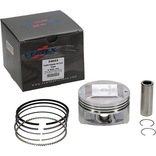 Complete piston VERTEX 24565 Cylinder 82, piston 81,96 mm (Cast)