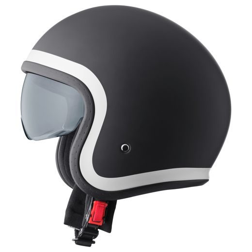 Jet čelada GMS RIDE ZG11702 matt black-white XS