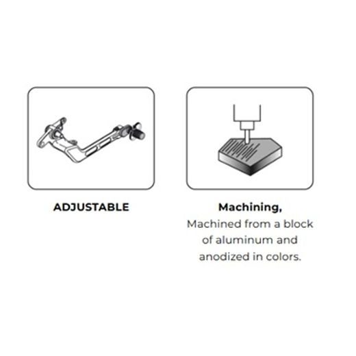Brake foot pedal PUIG 22395A moder adjustable