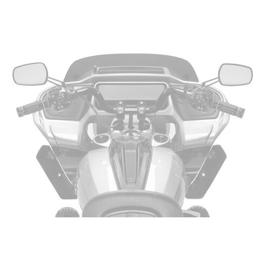 Lower deflectors PUIG 22671F dark smoke