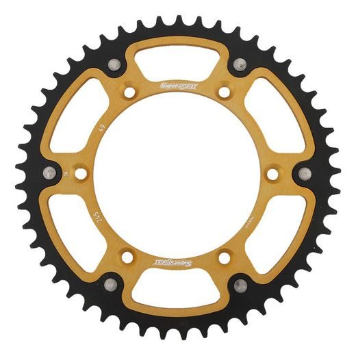 Rear sprocket SUPERSPROX STEALTH RST-245:49-GLD zlata 49T, 520