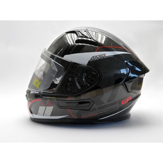INTEGRALNA čelada AXXIS RACER GP CARBON SV spike a0 gloss pearl white XXL