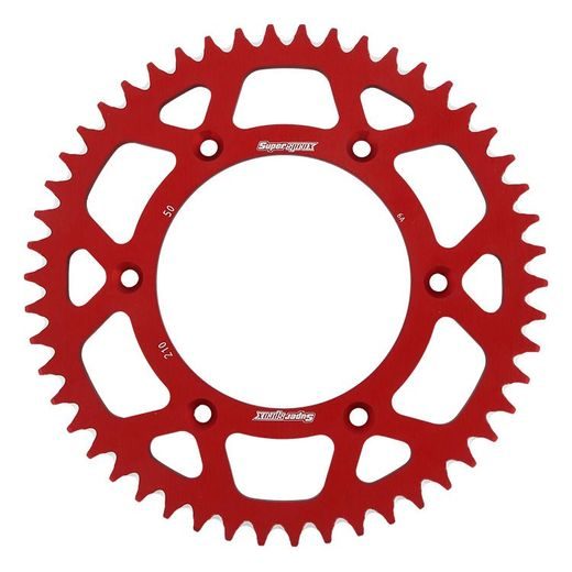 Rear ALU sprocket SUPERSPROX RAL-210:50-RED rdeč 50T, 520