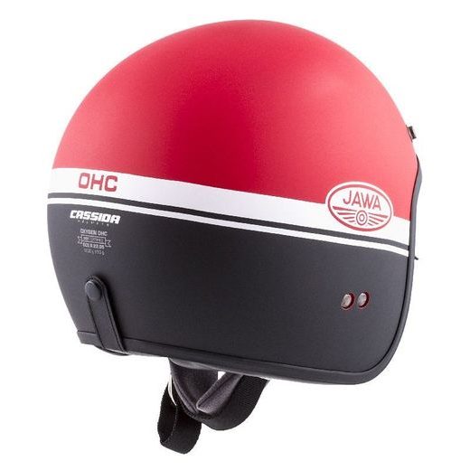 Jet čelada CASSIDA OXYGEN JAWA OHC red matt / black / white XS