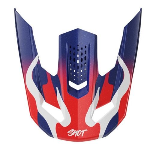 Helmet peak SHOT SPEED BEAST A05-21OB-C01-P01 blue / red pearly