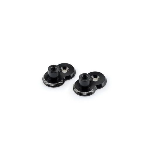 Adjustable footpegs relocation adaptors kit PUIG 3838N 20mm črna