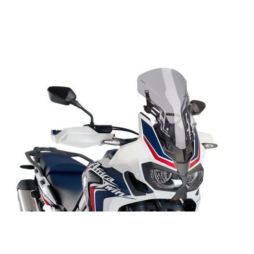 Windscreen PUIG RACING WITH SUPPORT + PROTECTION 9155H smoke