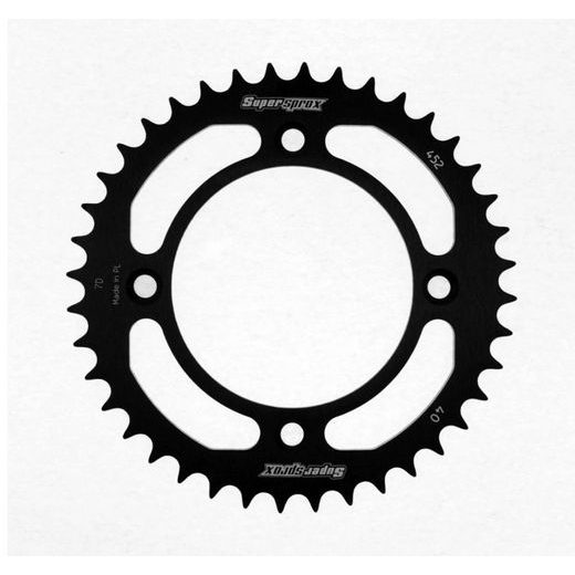 Aluminijasti zadnji verižnik (zobnik) SUPERSPROX RAL-452:41-BLK črna 41T, 415