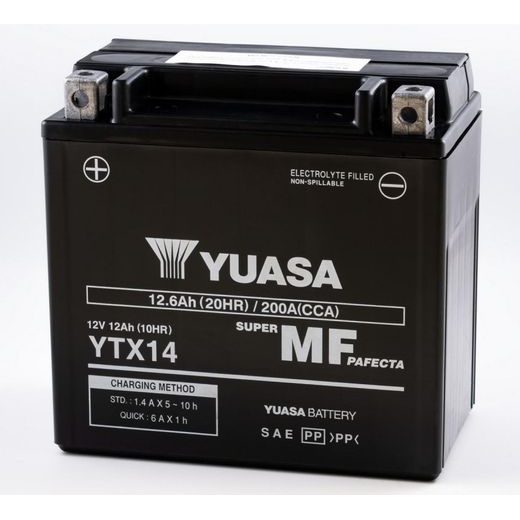 Tovarniško aktiviran akumulator YUASA YTX14