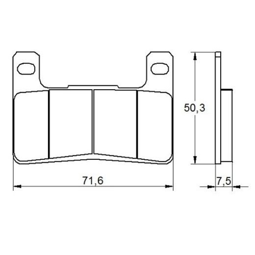 Zavorne obloge ACCOSSATO AGPA109 EV2