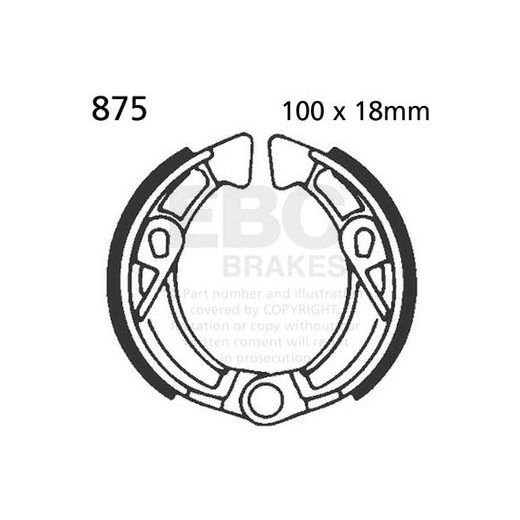 Brake shoe set EBC 875