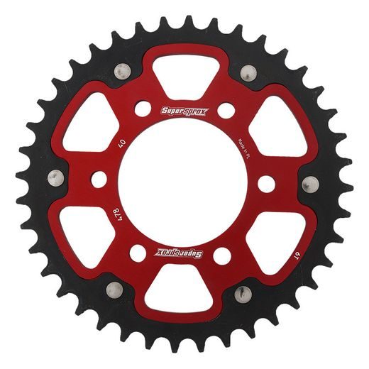 Zadnji verižnik (zobnik) SUPERSPROX STEALTH RST-478:40-RED rdeč 40T, 520
