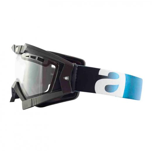 Goggles ARIETE RC FLOW 13950-NAA light blue strap clear double ventilated lens