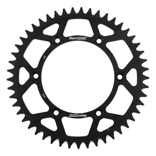 Rear ALU sprocket SUPERSPROX RAL-245:49-BLK črna 49T, 520