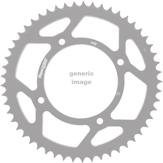Rear ALU sprocket SUPERSPROX RAL-998:55-BLK črna 55T, 428