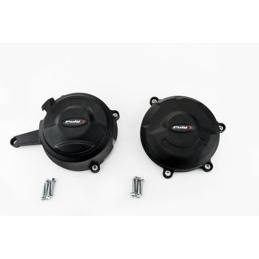  Engine protective covers PUIG 20138N črna included right and left caps