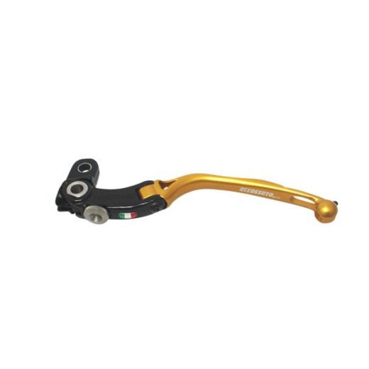 Folding lever ACCOSSATO LV017 in aluminium for ACCOSSATO full clutch zlata