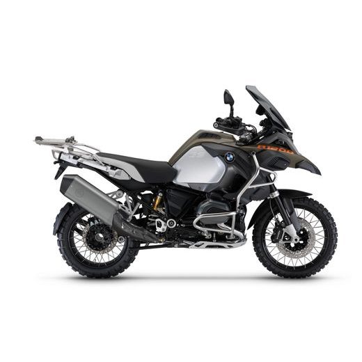 Set of SHAD TERRA TR40 adventure saddlebags and SHAD TERRA aluminium top case TR55 PURE BLACK, including mounting kit SHAD BMW R1250GS ADVENTURE