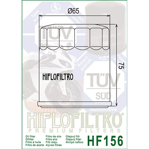 Oljni filter HIFLOFILTRO HF156