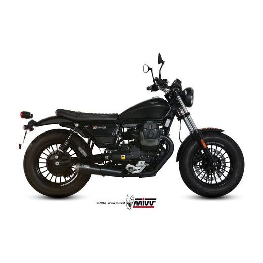 2 Silencer MIVV GHIBLI M.011.SGB Black painted stainless steel