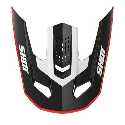 Helmet peak SHOT SPEED HYBRID A05-21OB-F05-P01 red glossy