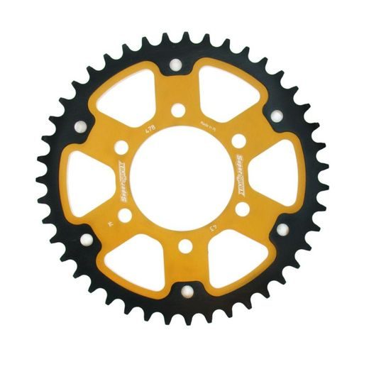 Rear sprocket SUPERSPROX STEALTH RST-478:43-GLD zlata 43T, 520
