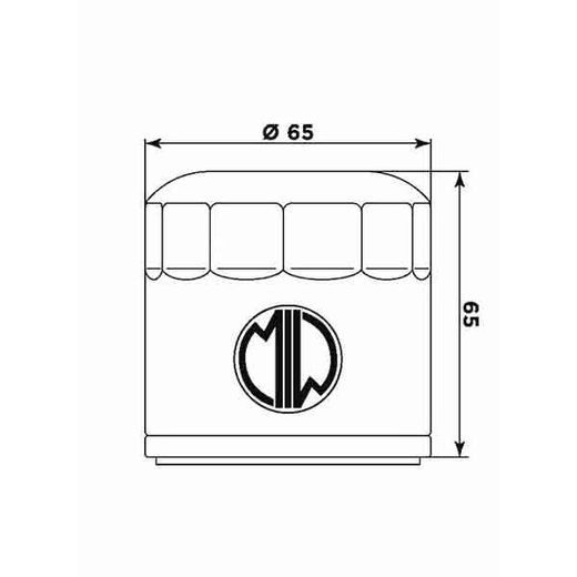 Oljni filter MIW BE12001 (alt. HF553)