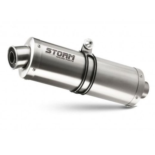 Celoten izpušni sistem 4x2x1 STORM OVAL H.055.LX1 Nerjaveče jeklo