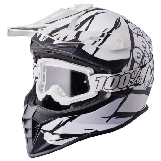 Cross helmet GMS FORTIS ZG14022 matt black-white S