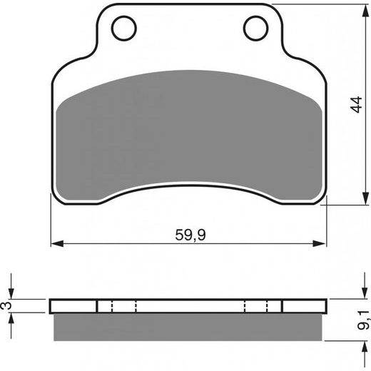 Zavorne obloge GOLDFREN 136 S3