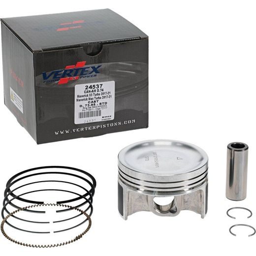 Complete piston VERTEX 24537 Cylinder 74, piston 73,95 mm (Cast)