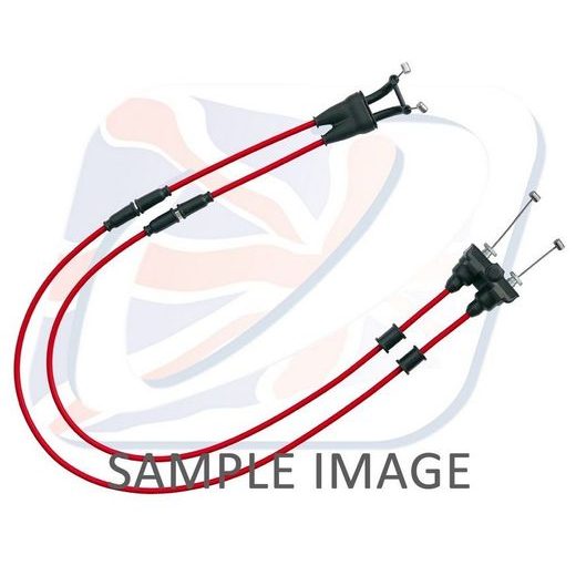 Throttle cables (pair) Venhill Y01-4-065-RD featherlight rdeč