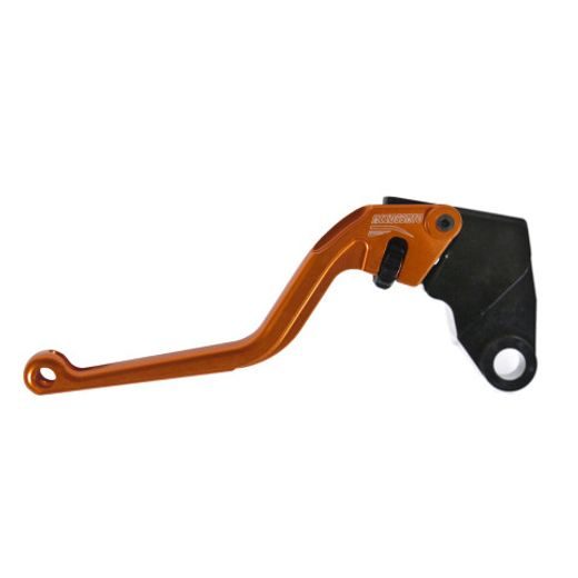 Clutch Lever ACCOSSATO ESK828 fixed CNC-worked aluminium, orange
