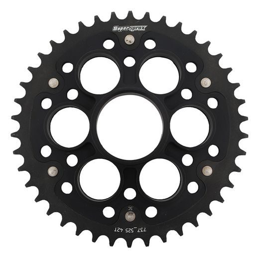 Zadnji verižnik (zobnik) SUPERSPROX STEALTH RST-737_525:42-BLK črna 42T, 525