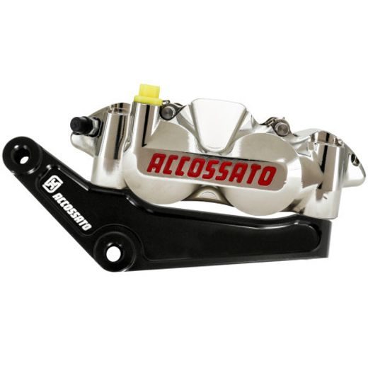 Pair of front radial brake calipers + bracket ACCOSSATO KITA28 for Harley Davidson