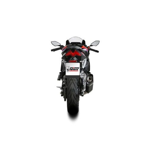 Celoten izpušni sistem 2x1 MIVV SR-1 A.021.KR1XB Črn