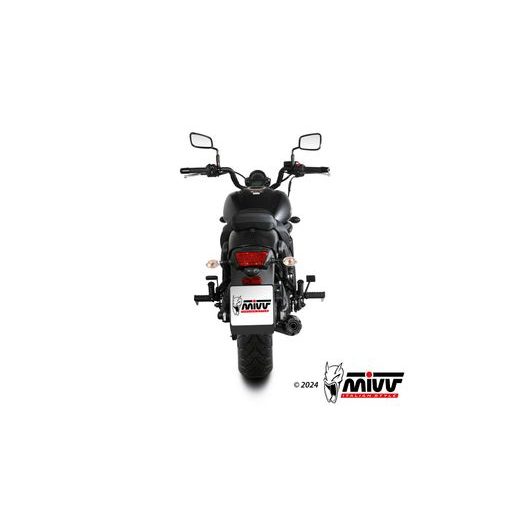 Celoten izpušni sistem 2x1 MIVV HR-1 K.060.SH1BGN Black with carbon cap