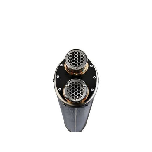Slip-on exhaust GPR DUAL POPPY E4.H.226.1.DUAL.PO Carbon look