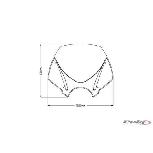 Windshield PUIG NEW. GEN TOURING 20527F dark smoke