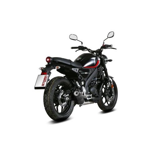 Celoten izpušni sistem 1x1 STORM GP Y.075.LXSBC Black with carbon cap
